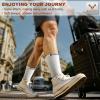 BULLIANT Men Athletic Socks, Compression Sports Crew Socks Cushioned For Men Outdoor Running Hiking-Arch Compression Support(6pairs-creamy White8390)