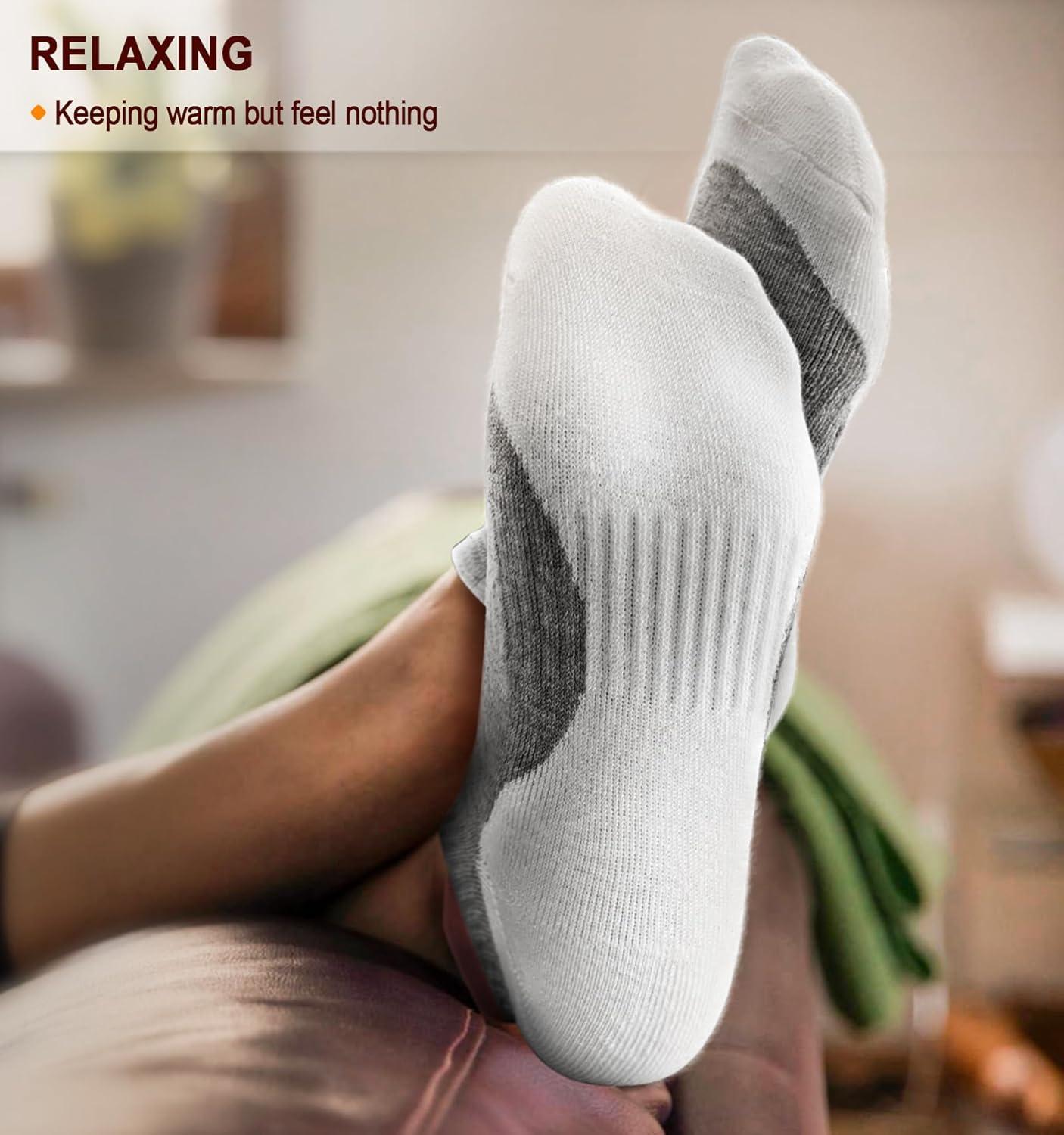 image:imageBULLIANT Women Ankle Socks Active LowCut Sock Cushioned Footbed Arch Support for Running Walking Sneakers6pairsgray Heather 4315