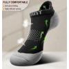 BULLIANT Women Ankle Socks, Active Low-Cut Sock Cushioned Footbed Arch Support for Running Walking Sneakers(4pairs-black4437)