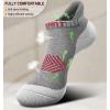 BULLIANT Women Ankle Socks, Active Low-Cut Sock Cushioned Footbed Arch Support for Running Walking Sneakers(4pairs-gray Heather 4439)