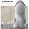 BULLIANT Women Ankle Socks, Active Low-Cut Sock Cushioned Footbed Arch Support for Running Walking Sneakers(4pairs-gray Heather 4439)
