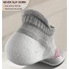 BULLIANT Women Ankle Socks, Active Low-Cut Sock Cushioned Footbed Arch Support for Running Walking Sneakers(4pairs-gray Heather 4439)