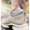 BULLIANT Women Ankle Socks, Active Low-Cut Sock Cushioned Footbed Arch Support for Running Walking Sneakers(4pairs-white4438)