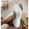 BULLIANT Women Ankle Socks, Active Low-Cut Sock Cushioned Footbed Arch Support for Running Walking Sneakers(6pairs-black/Gray Heather 4317)