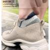 BULLIANT Women Ankle Socks, Active Low-Cut Sock Cushioned Footbed Arch Support for Running Walking Sneakers(6pairs-white4314)