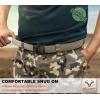BULLIANT Men Belt 2 Pack,Nylon Web Holster Belt Stretch for Gift Men Outdoor Work Sports Hunting Hiking,Quick Release(2pack-black/Beige8656)