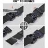 BULLIANT Men Belt 2 Pack,Tactical Stretch Belt Adjustable For Rigger Military Heavy Duty Work 1.5″-Cut For Fit(2pack-black/Light Brown7798)
