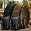 BULLIANT Men Belt 2 Pack,Tactical Stretch Belt Adjustable For Rigger Military Heavy Duty Work 1.5″-Cut For Fit(2pack-black/Wood Thrush7538)