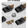 BULLIANT Men Belt 2 Pack,Tactical Stretch Belt Adjustable For Rigger Military Heavy Duty Work 1.5″-Cut For Fit(2pack-black/Wood Thrush7538)