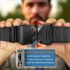 BULLIANT Men Belt 2 Pack,Tactical Stretch Belt Adjustable For Rigger Military Heavy Duty Work 1.5″-Cut For Fit(2pack-black/Wood Thrush7797)