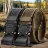 BULLIANT Men Belt 2 Pack,Tactical Stretch Belt Adjustable For Rigger Military Heavy Duty Work 1.5″-Cut For Fit(2pack-black/Wood Thrush7797)