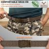 BULLIANT Men Belt, Ratchet Belt Stretch Nylon Snug Fit For Jean Cow Boy Golf 1 3/8-Cut For Fit(Light Brown8680)