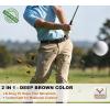 BULLIANT Men Belt-Reversible Ratchet Belt Stretchable for Gift Men Work Casual Golf 1 3/8″-Cut For Fit -2 In 1Belt(Black/Deep Brown8367)