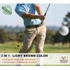 BULLIANT Men Belt-Reversible Ratchet Belt Stretchable for Gift Men Work Casual Golf 1 3/8″-Cut For Fit -2 In 1Belt(Black/Light Brown4713)