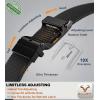 BULLIANT Men Belt-Reversible Ratchet Belt Stretchable for Gift Men Work Casual Golf 1 3/8″-Cut For Fit -2 In 1Belt(Black/Navy Green8366)