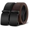 BULLIANT Men Belt-Reversible Ratchet Belt Stretchable for Gift Men Work Casual Golf 1 3/8″-Cut For Fit -2 In 1Belt(Black/Deep Brown8367)