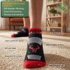 BULLIANT Men Running Socks 3Pack Mixed Nylon Anke Socks Cushioned Footbed Arch Support Breathable Wicking(3pairs-black8805)