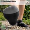 BULLIANT Men Running Socks 3Pack Mixed Nylon Anke Socks Cushioned Footbed Arch Support Breathable Wicking(3pairs-black8805)