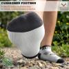 BULLIANT Men Running Socks 3Pack Mixed Nylon Anke Socks Cushioned Footbed Arch Support Breathable Wicking(3pairs-creamy White8806)