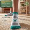 BULLIANT Men Running Socks 3Pack Mixed Nylon Anke Socks Cushioned Footbed Arch Support Breathable Wicking(3pairs-creamy White8806)