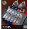 BULLIANT Men Running Socks 3Pack Mixed Nylon Anke Socks Cushioned Footbed Arch Support Breathable Wicking(3pairs-gray Heather 8807)