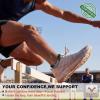 BULLIANT Men Running Socks 3Pack Mixed Nylon Anke Socks Cushioned Footbed Arch Support Breathable Wicking(3pairs-gray Heather 8807)