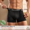 BULLIANT Men Boxer Briefs MultiPack,Comfortable Bamboo-Rayon Underwear Breifs 2X Soft Stretch Brethable No Riding-up(3pack-black8682)