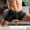 BULLIANT Men Boxer Briefs MultiPack,Comfortable Bamboo-Rayon Underwear Breifs 2X Soft Stretch Brethable No Riding-up(3pack-black8682)