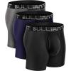 BULLIANT Men Boxer Briefs MultiPack,Comfortable Bamboo-Rayon Underwear Breifs 2X Soft Stretch Brethable No Riding-up(3pack-3 Color Mixed8683)