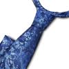 BULLIANT Ties,Silk Skinny Pattern Neckties For Men Work Business Wedding Party Standard Size(Blue7994)