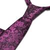 BULLIANT Ties,Silk Skinny Pattern Neckties For Men Work Business Wedding Party Standard Size(Purple7996)