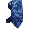 BULLIANT Ties,Silk Skinny Pattern Neckties For Men Work Business Wedding Party Standard Size(Blue7994)