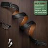 BULLIANT Men’s Belt,Brand Ratchet Belt Of Genuine Leather For Gift Men Dress,Size Customized(Black6251)
