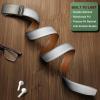 BULLIANT Men’s Belt,Brand Ratchet Belt Of Genuine Leather For Gift Men Dress,Size Customized(White6252)