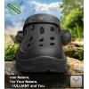 BULLIANT Clogs for Men Women,Comfortable Mules Sandals Slip-on Shoes Unisex for Garden Work Csuhioned Footbed Lightweigh(Black8568)