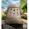 BULLIANT Clogs for Men Women,Comfortable Mules Sandals Slip-on Shoes Unisex for Garden Work Csuhioned Footbed Lightweigh(Camel8569)