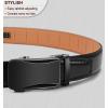 BULLIANT Mens Ratchet Belt,Leather Adjustable Slide Belt For Gift Mens Dress Casual 1 3/8″,Size Adjustable(Black2075)
