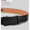 BULLIANT Mens Ratchet Belt,Leather Adjustable Slide Belt For Gift Mens Dress Casual 1 3/8″,Size Adjustable(Black2828)