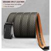 BULLIANT Mens Ratchet Belt,Leather Adjustable Slide Belt For Gift Mens Dress Casual 1 3/8″,Size Adjustable(Sacred Grey2892)