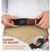 BULLIANT Mens Ratchet Belt,Leather Adjustable Slide Belt For Gift Mens Dress Casual 1 3/8″,Size Adjustable(Tawny7545)