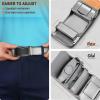 BULLIANT Mens Ratchet Belt,Leather Adjustable Slide Belt For Gift Mens Dress Casual 1 3/8″,Size Adjustable(White2484)