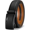 BULLIANT Mens Ratchet Belt,Leather Adjustable Slide Belt For Gift Mens Dress Casual 1 3/8″,Size Adjustable(Black2071)