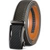 BULLIANT Mens Ratchet Belt,Leather Adjustable Slide Belt For Gift Mens Dress Casual 1 3/8″,Size Adjustable(Sacred Grey2892)