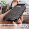 BULLIANT Men Wallet Leather Wallet Card Holders Money Clip for Men 10Cards-Magnetic Flip on Metal Case(Sacred Grey8788)
