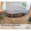 BULLIANT Stretch Belt Men,Mens Gift Woven Braided Web Belt 1 3/8 for Golf Casual Pants Shirts Jeans(Coffee8333)
