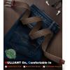 BULLIANT Stretch Belt Men,Mens Gift Woven Braided Web Belt 1 3/8 for Golf Casual Pants Shirts Jeans(Coffee8333)