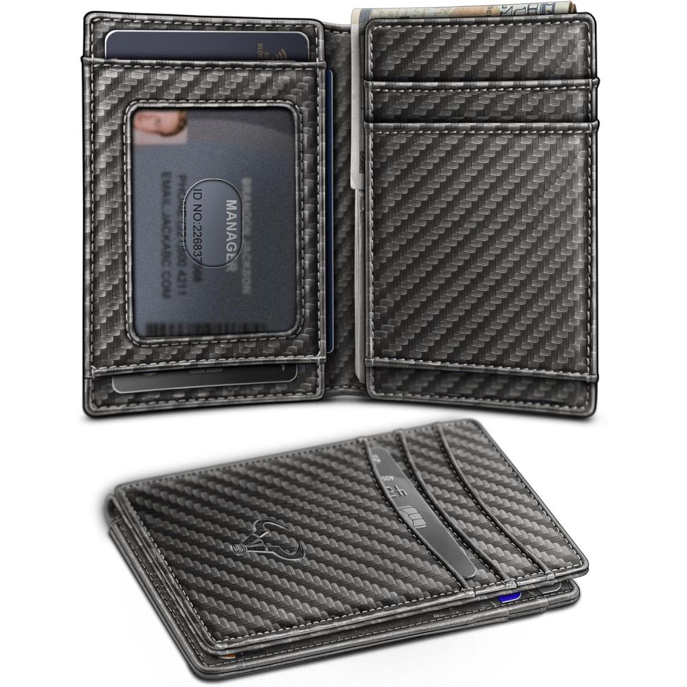 image:imageBULLIANT Slim Wallet For Men 12CardsMagnetic Flip Buildin Money Clip Airtag CompatibleRFID BlockingSacred Grey8783