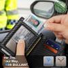 BULLIANT Slim Wallet For Men 12Cards,Magnetic Flip Build-in Money Clip Airtag Compatible-RFID Blocking(Black6491)