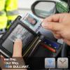 BULLIANT Slim Wallet For Men 12Cards,Magnetic Flip Build-in Money Clip Airtag Compatible-RFID Blocking(Black8013)