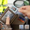 BULLIANT Slim Wallet For Men 12Cards,Magnetic Flip Build-in Money Clip Airtag Compatible-RFID Blocking(Coffee6493)